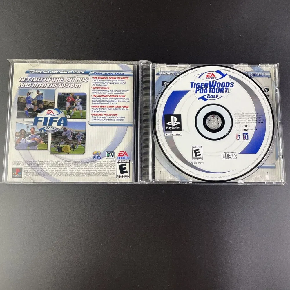 Sony PlayStation Video Game Lot of 4 Army Men 3D Tiger Woods NFL GameDay PS1